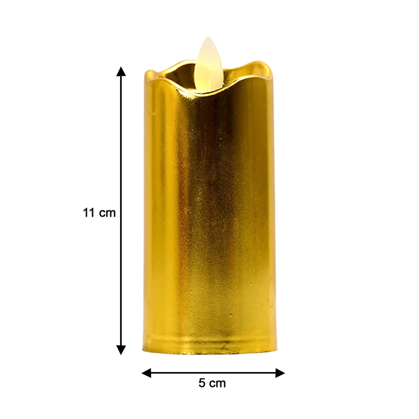 6563 Big Swinging Candle 12pcs For Wedding Decoration And Birthday Party - Zidbik