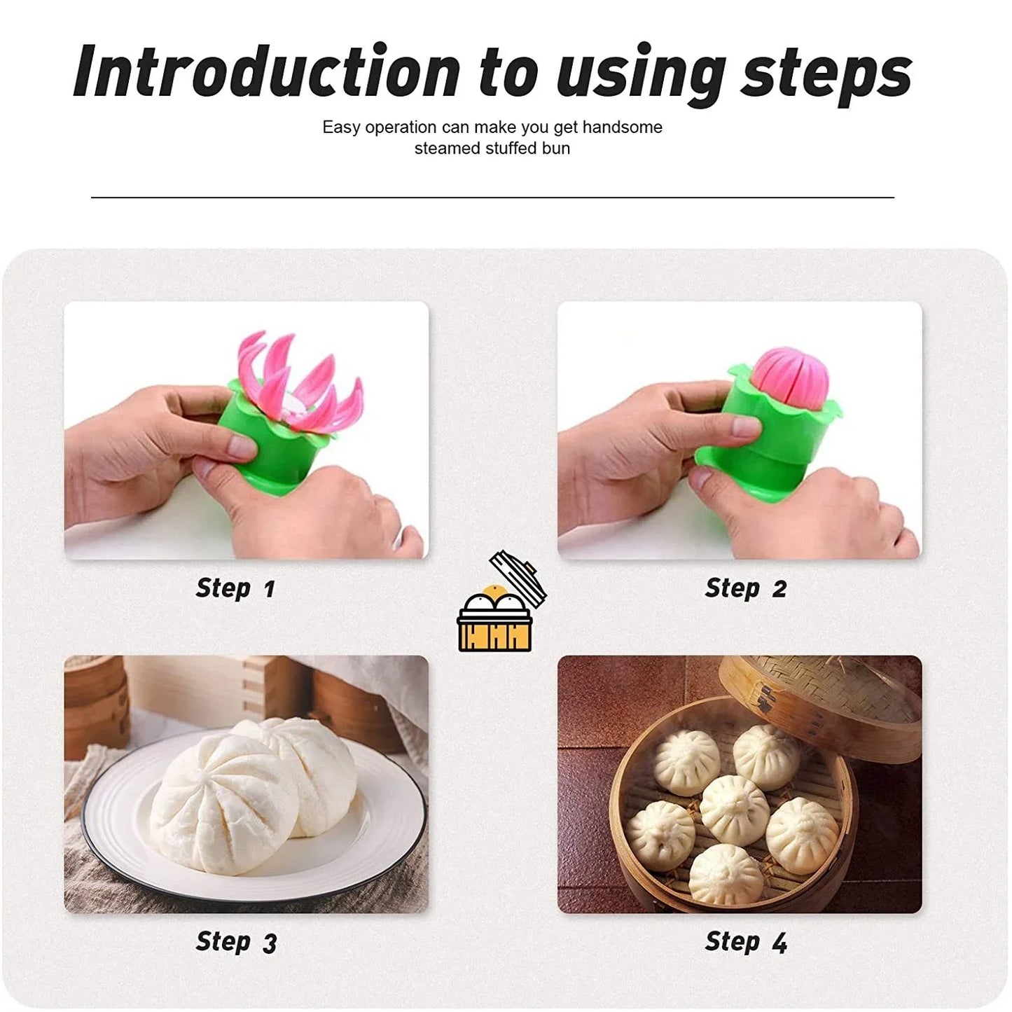 2602 Steamed Stuffed Bun Making Mold - Zidbik