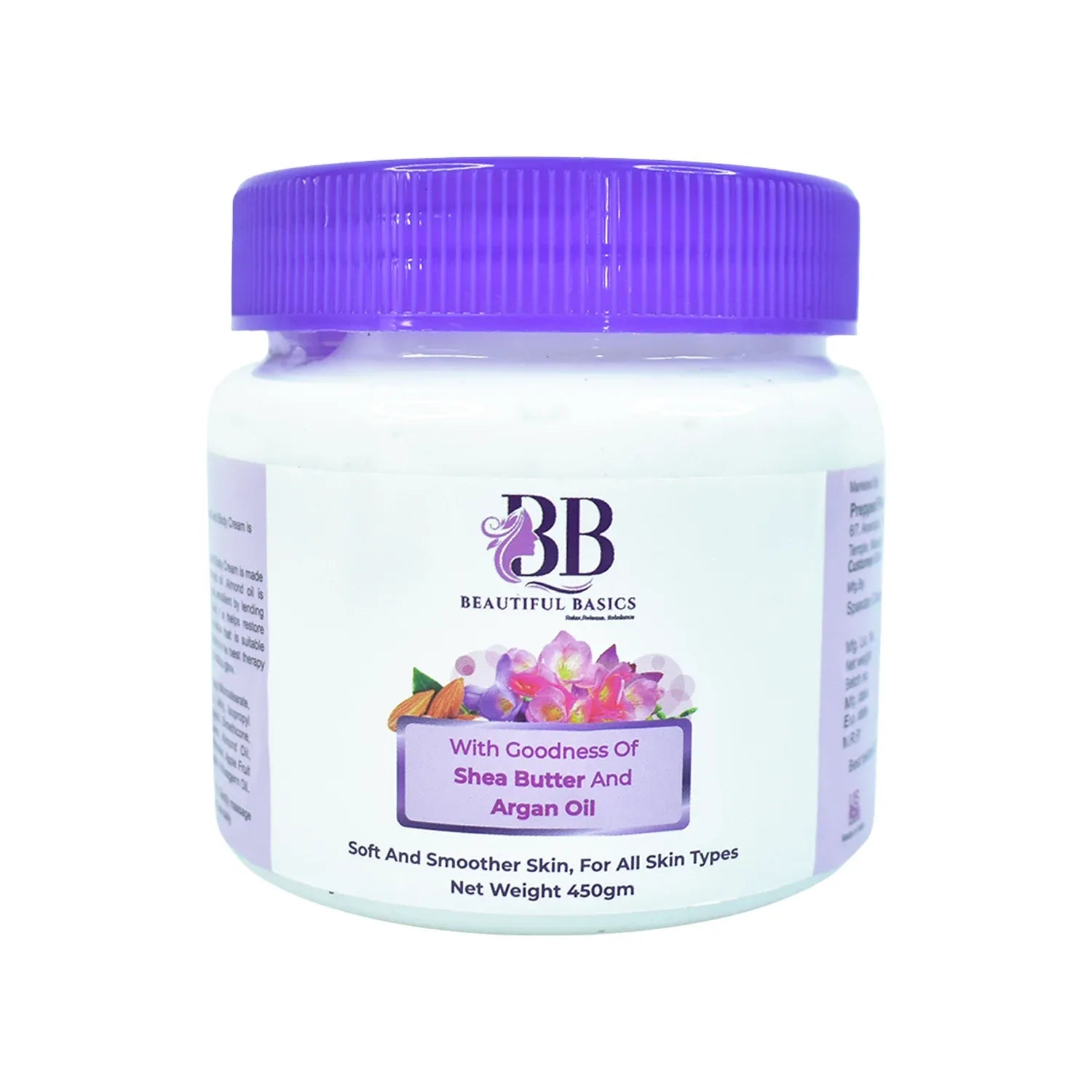 Beautiful Basics Shea Butter Argan Oil Body Cream 450g - Zidbik