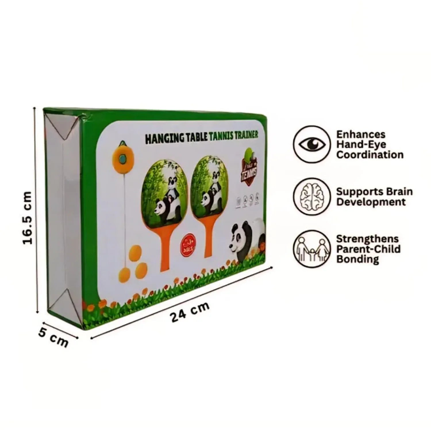 Hanging Table Tennis Trainer Set For Kids (1 Set) - Zidbik