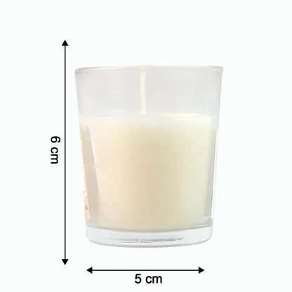 Inlief Blueberry Soy-blend Votive Candle Glass 50 Gm (1 Pc) - Zidbik
