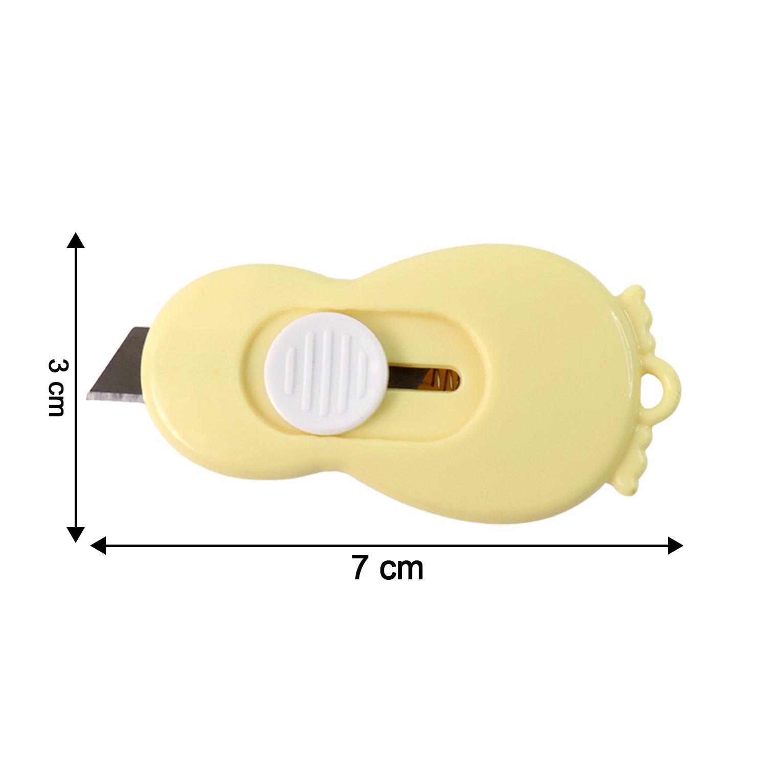Compact Mini Safety Cutter With Retractable Blade - (1 Pc) - Zidbik