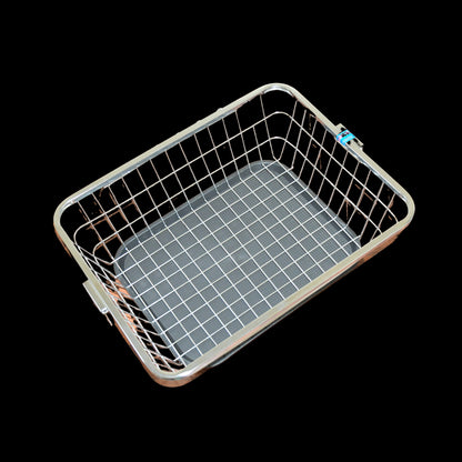 5853 Dish Drainer Rack  With Drip Tray Stainless Steel Dish Drainer Rack With Drip Tray Utensil Drying Stand For Kitchen Plate Rack Bartan Basket For Kitchen Utensilsdish Drying Rack With Drainerbartan Basketplate Stand ( 57 X 45 X 19 Cm) - Zidbik