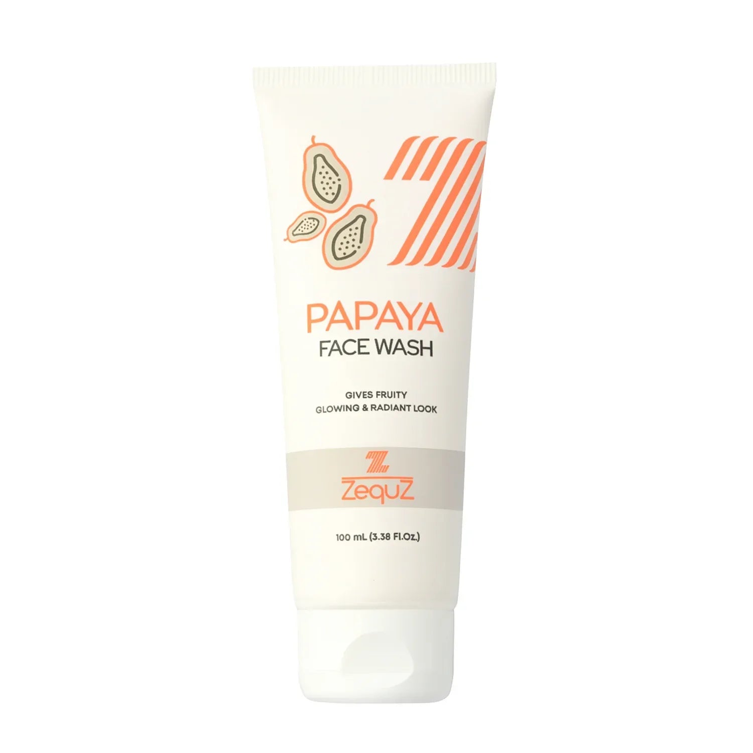 Zequz Papaya Face Wash - (100ml 1 Pc) - Zidbik