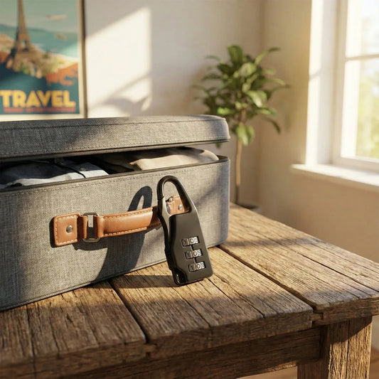 Secure 3-digit Combination Travel Lock (1 Pc) - Zidbik