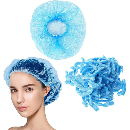 Shower Cap Waterproof Disposable Shower Cap 100 Pieces - Zidbik