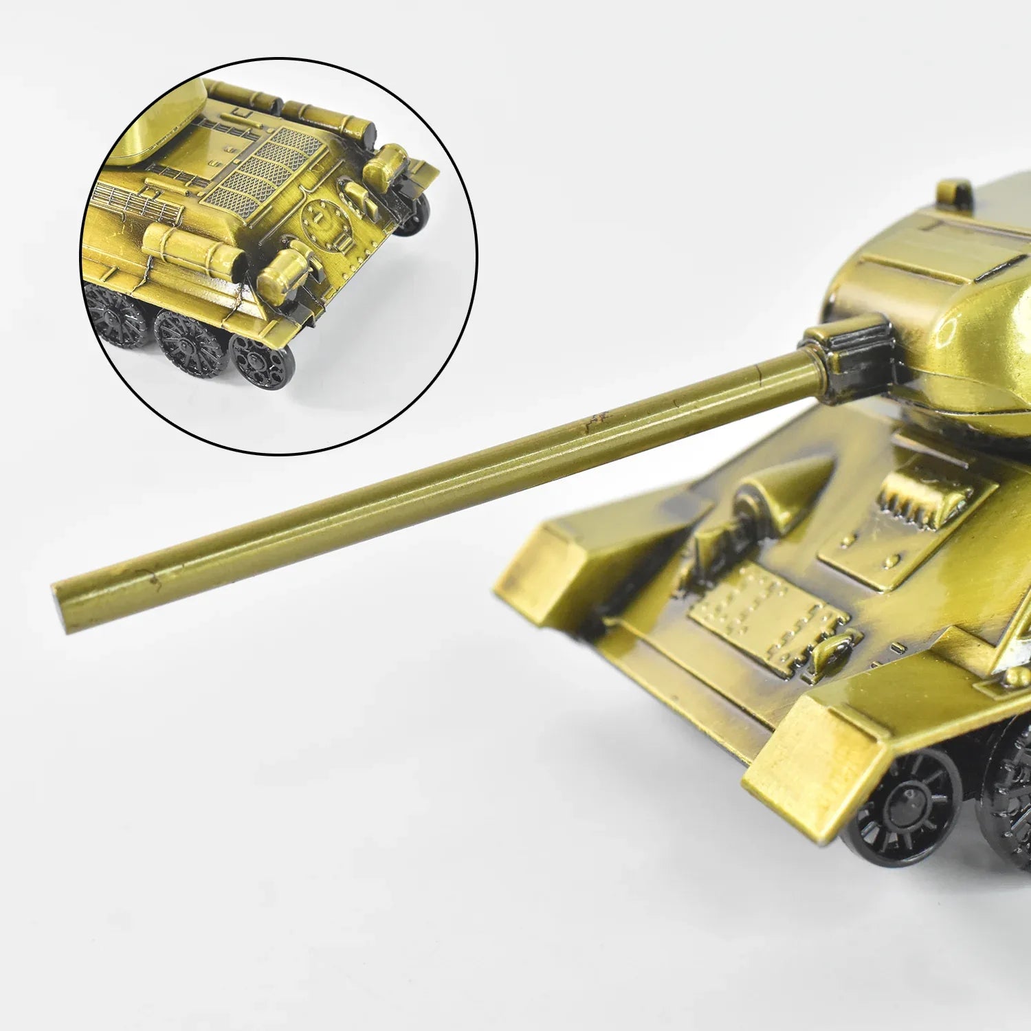 Retro Iron Art Tank Model Nostalgia Tank Crafts Home Decor Ornament Desktop Decorations For Office Living Room Childrens Room Gift (Metal) - Zidbik