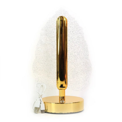 Premium Led Crystal Table Lamp With Usb Power - Zidbik