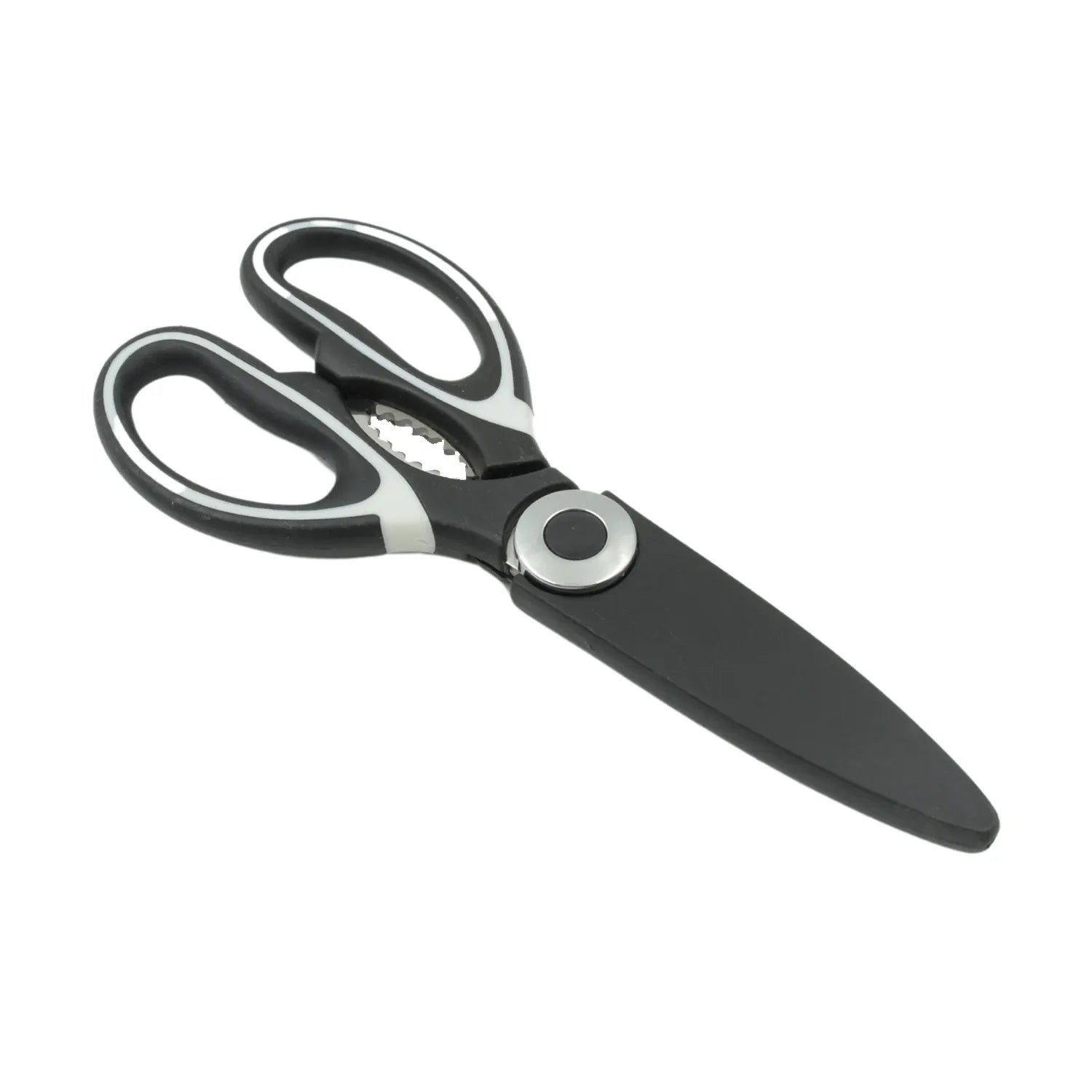 3 In1 Multi-function Kitchen Household For Vegetables Fruit Cheese Meat Slices With Bottle Opener Stainless Steel Sea Food Scissor (1 Pc ) - Zidbik