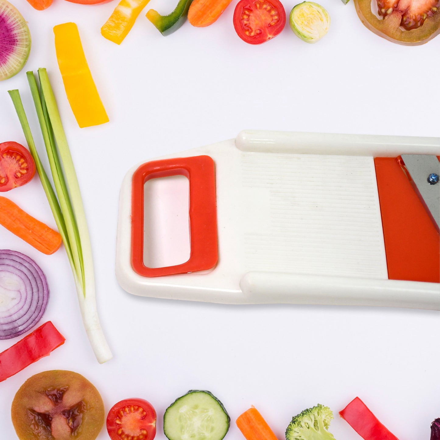 Plastic 6 In 1 Vegetables Slicer Cutter And Fruit Dicer Grater (1 Set) - Zidbik