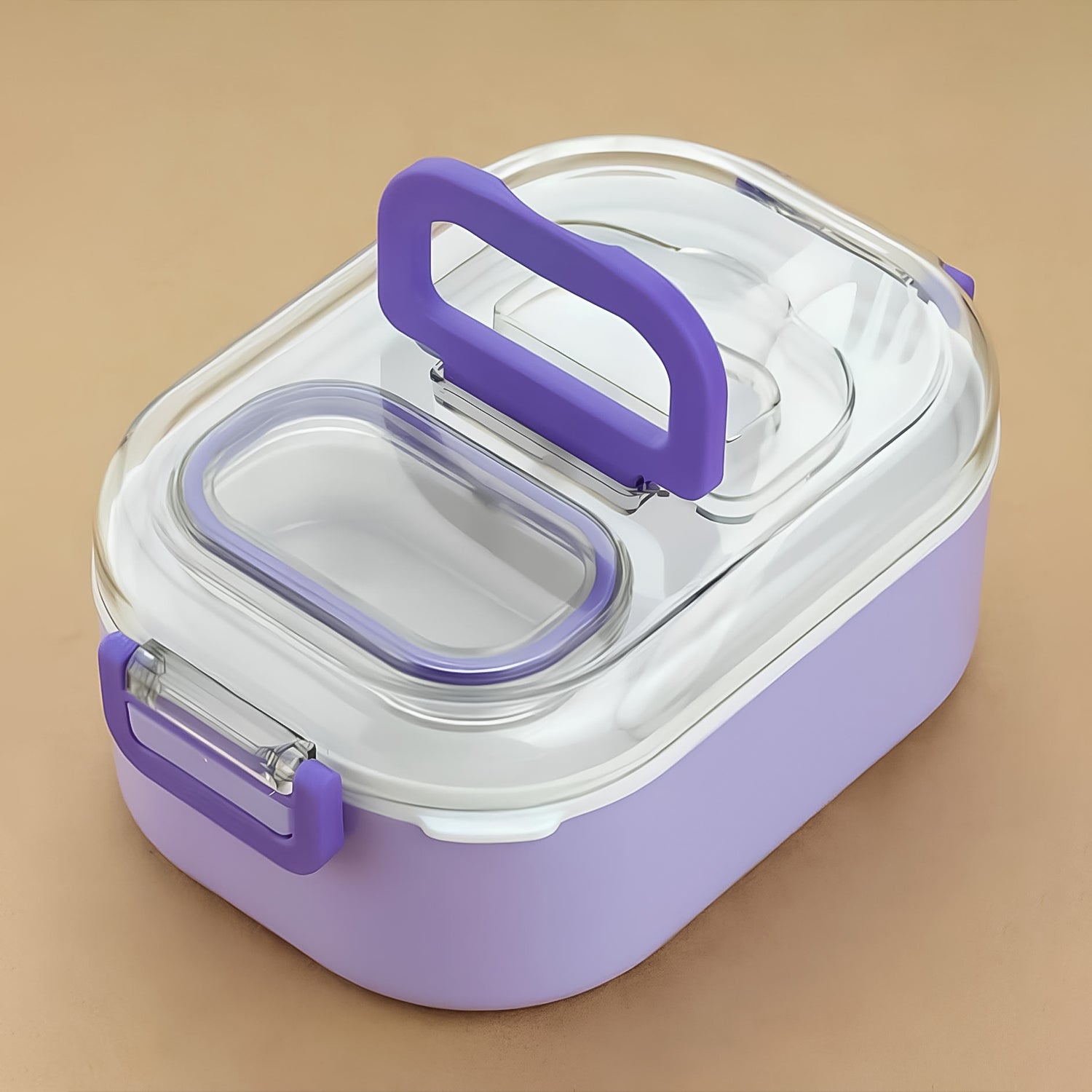 Multi-functional 1 Set Leakproof Lunch Box With Cutlery  Tumbler - Zidbik