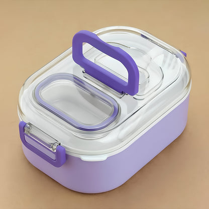 Multi-functional 1 Set Leakproof Lunch Box With Cutlery  Tumbler - Zidbik