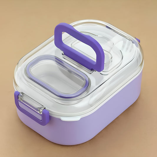 Multi-functional 1 Set Leakproof Lunch Box With Cutlery  Tumbler - Zidbik