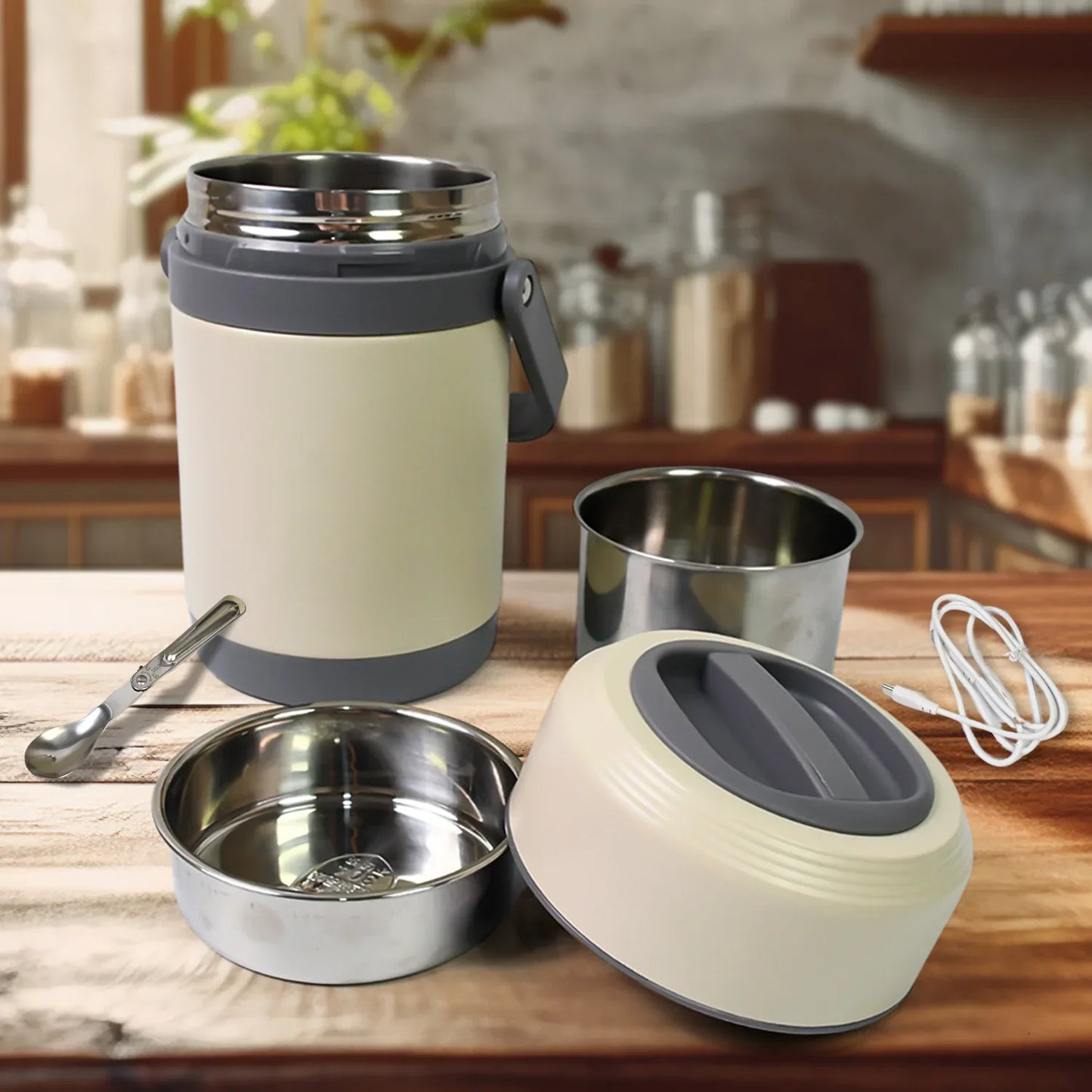 Usb Electric Heated Lunch Boxes (2 Ltr.) - Zidbik