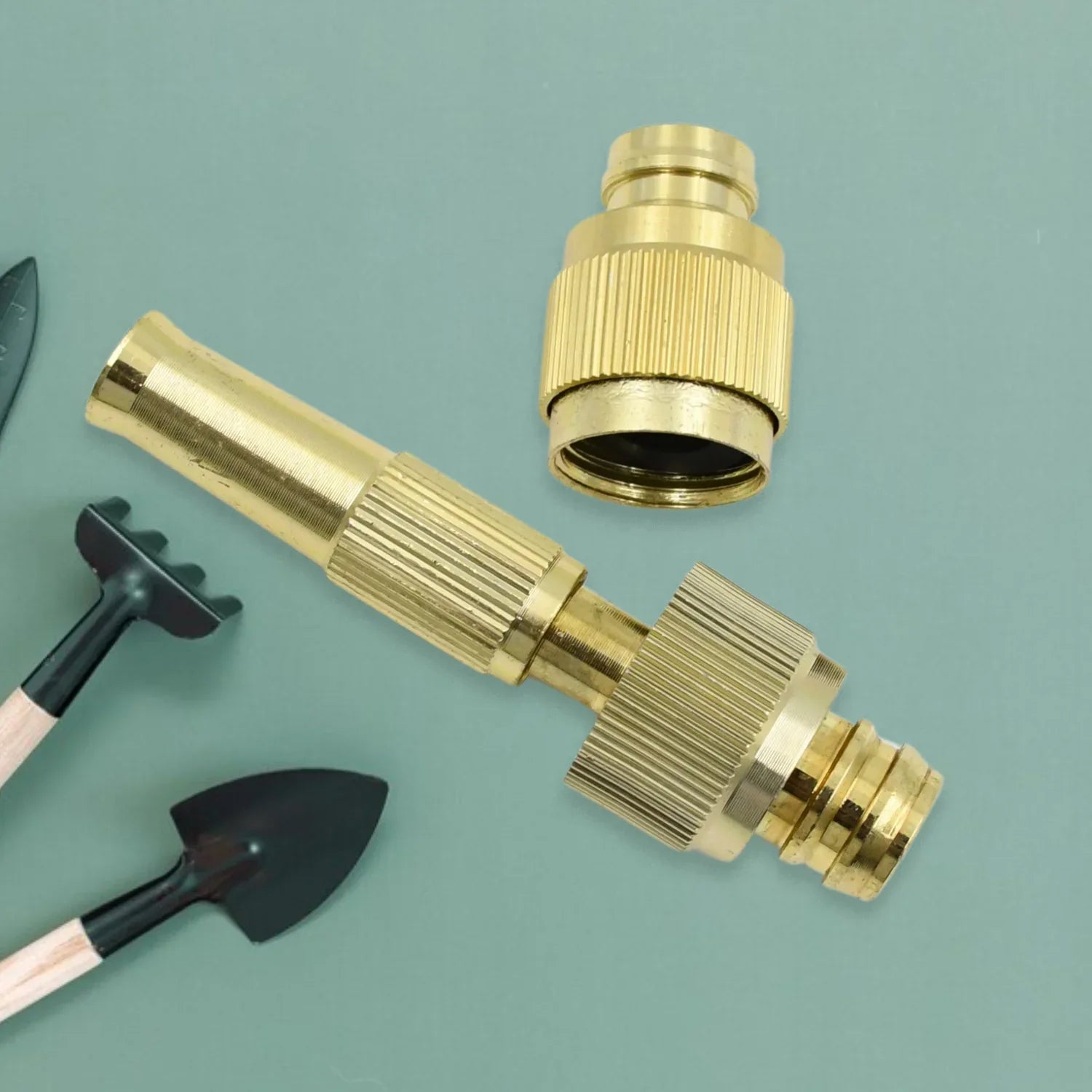7588 Water Spray Nozzle For Water Pipe Booster Nozzle For Car Wash Nozzle With High Pressure Water Adjustable Brass Nozzle Water Spray Gun For Gardening Watering Tools - Zidbik