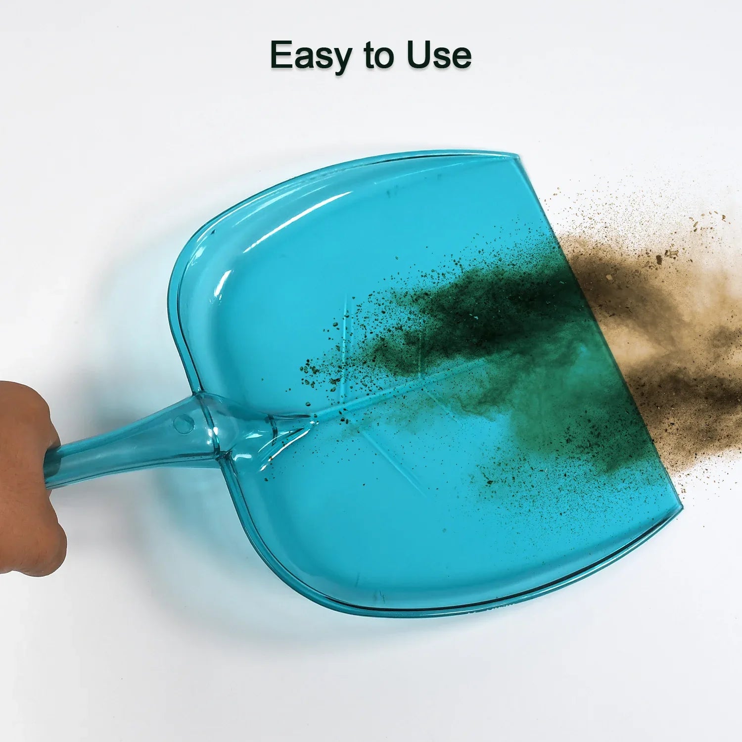 5912 Plastic Unbreakable Dustpan Big Size With Long Handle Dust Collector Pan For Home And Kitchen(Pack Of 1pc) - Zidbik