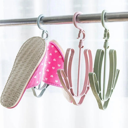 9136 Shoes Drying Hanger Rotatable Shoe Hanging Racks For Balcony Closet (1pc) - Zidbik