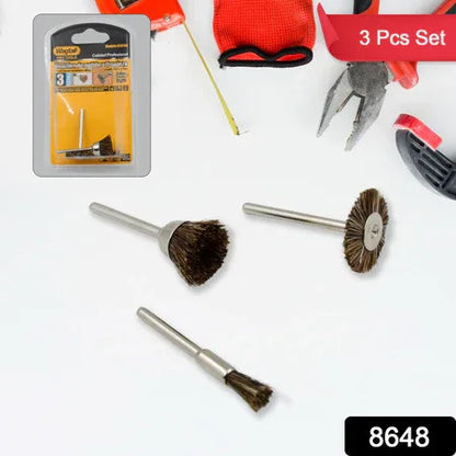 Brass Wire Wheels 3 Pcs Brass Wire Wheels Rust Removal Tool - Zidbik