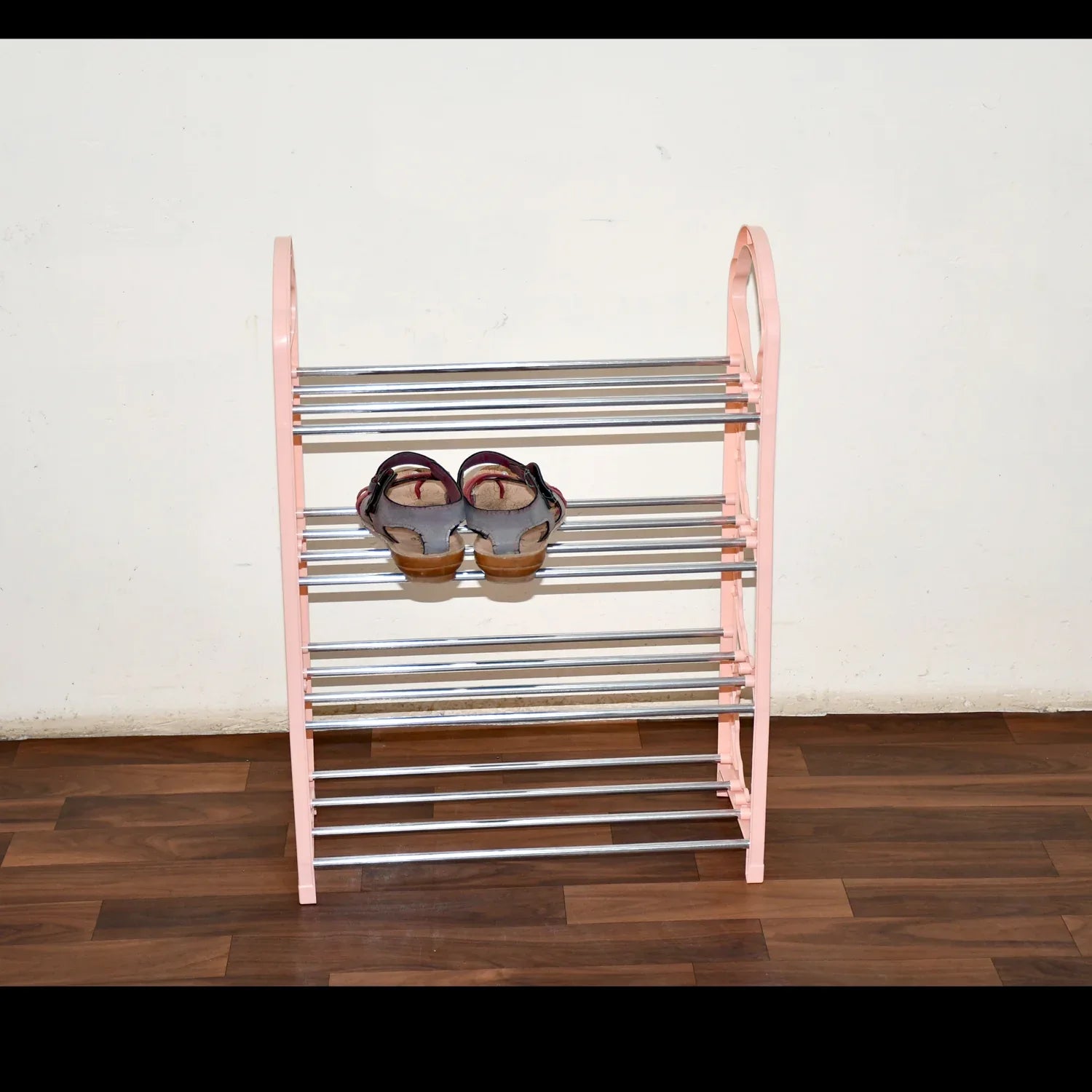 9392 Shoes Storage Shelf 4 Layer Spacesaving Shoes Show Rack Folding Shoe Rack Standing Shoe Rack Diy Shoes Storage Shelf Home Organizer For Bedroom Hallway And Closet Shoe Storage - Zidbik