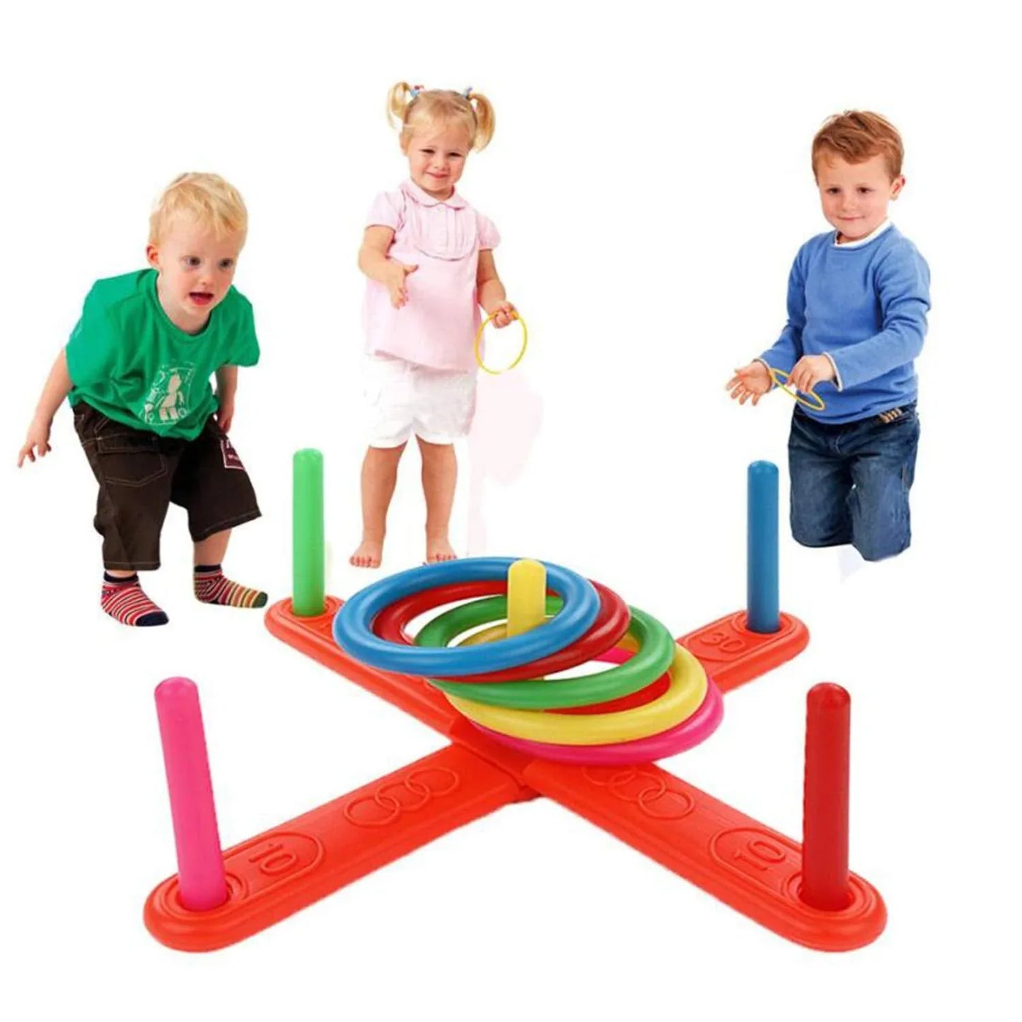 8078 13 Pc Ring Toss Game Widely Used By Childrens And Kids For Playing And Enjoying Purposes And All In All Kinds Of Household And Official Places Etc. - Zidbik