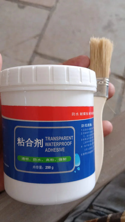 7935 Transparent Waterproof Glue 250g With Brush Leakage Protection Outdoor Bathroom Wall Tile Window Roof Anti-leakage Agent Sealant Glue Roof Sealant Waterproof Gel - Zidbik