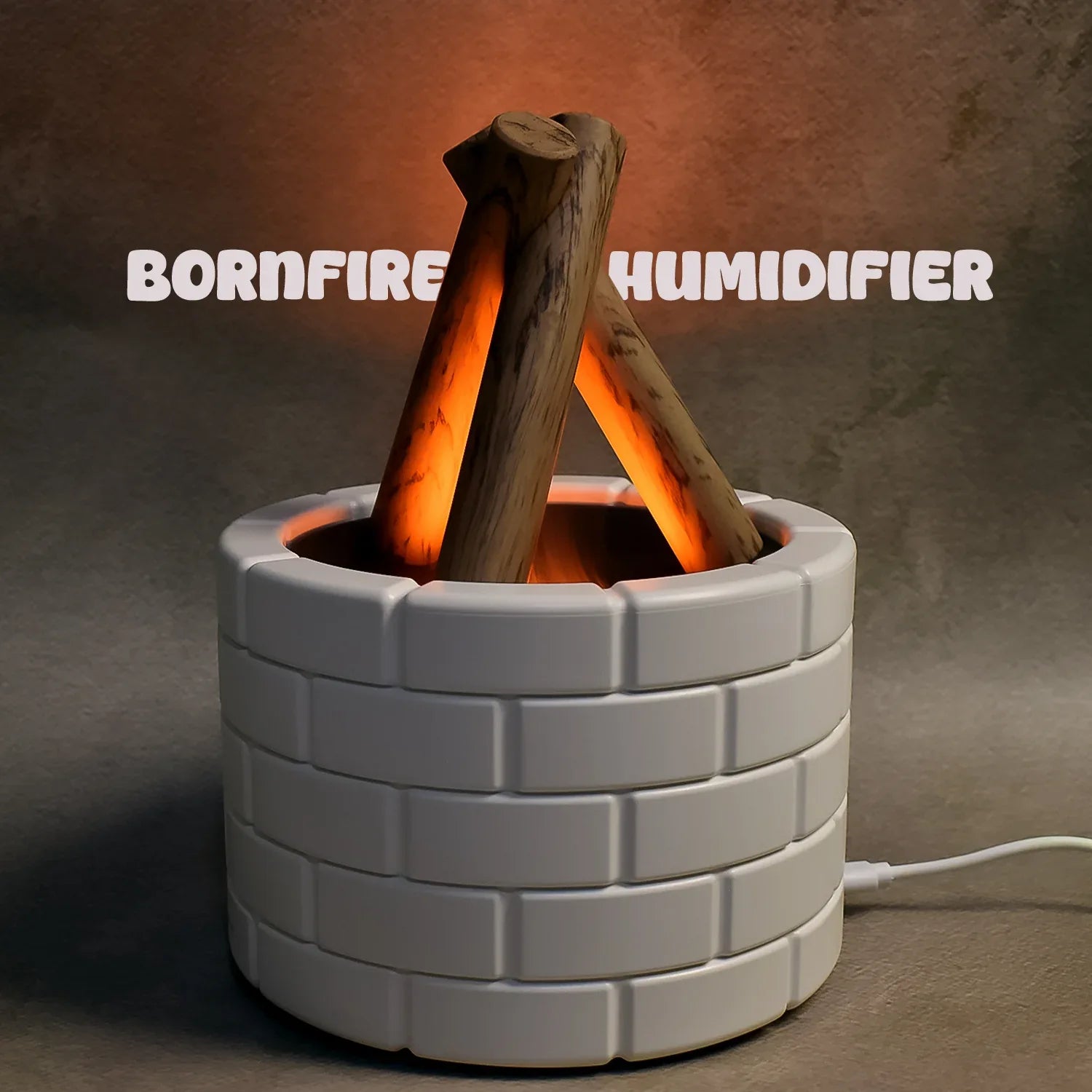 Bonfire Shaped Diffuser Essential Oil Diffuser Multi Function Flame Oil Diffuser (1 Pc) - Zidbik