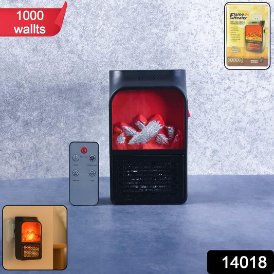 Portable Electric Fireplace Lamp Led Flame Heater (900w 1 Pc) - Zidbik