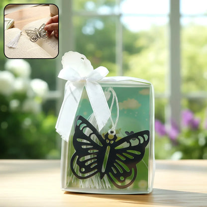 Elegant Butterfly Design Metal Bookmark (1 Pc) - Zidbik