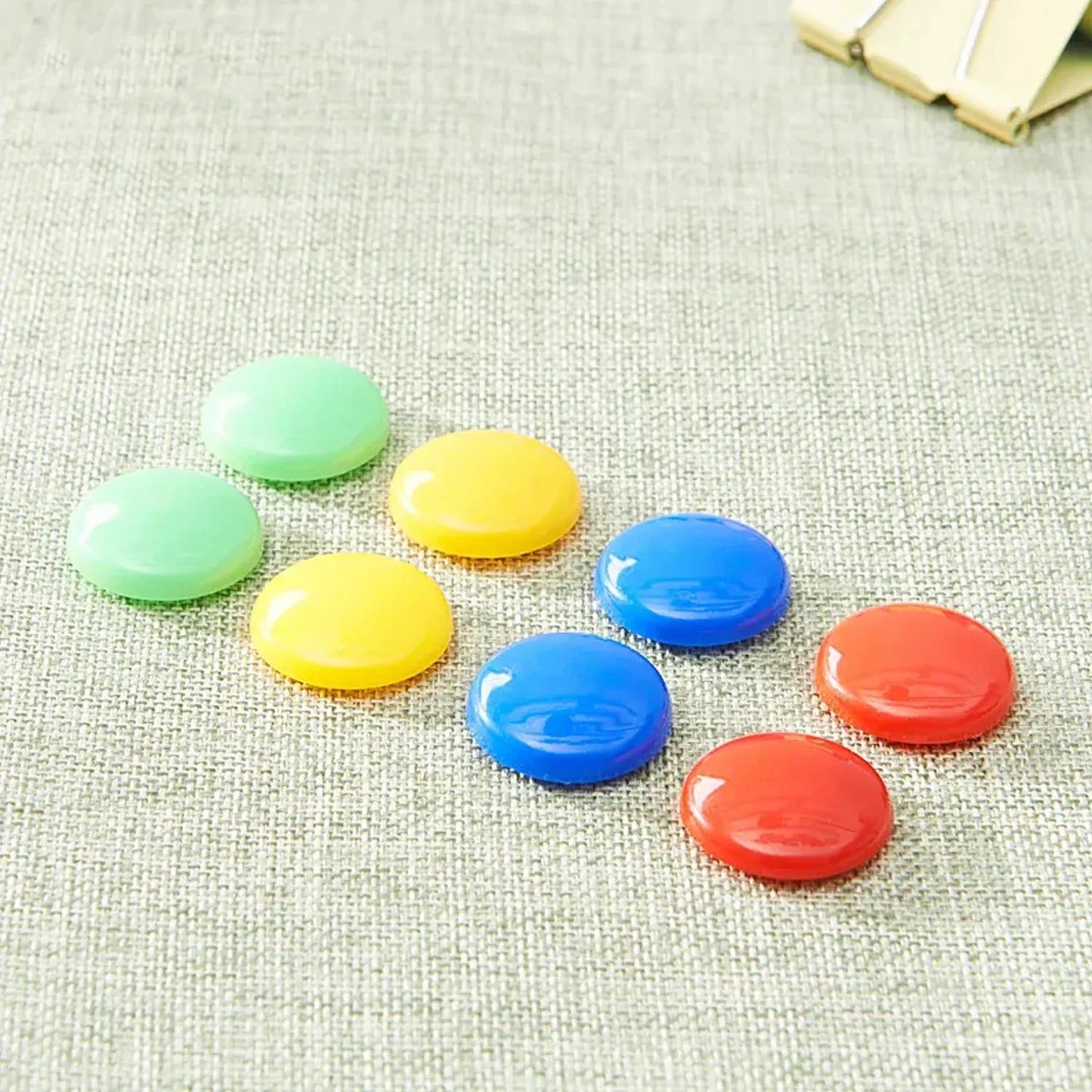 7866 Magnet Button Durable Magnetic Button Children Experiment Magnet Set Magnet Toy Sets Round Shaped Magnet Set ( Set Of 10 ) - Zidbik