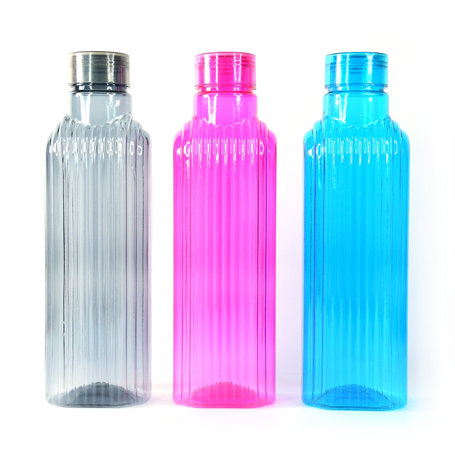 Transparent Fridge Water Bottles (3 Pc) - Zidbik