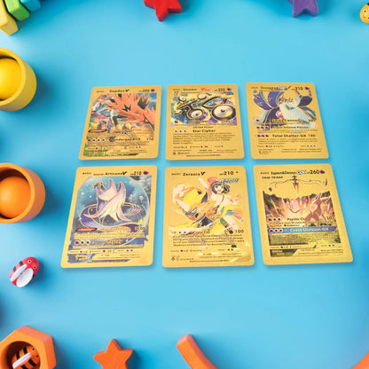 Pocket Monster Golden Trading Playing Cards (55 Pcs Set) - Zidbik