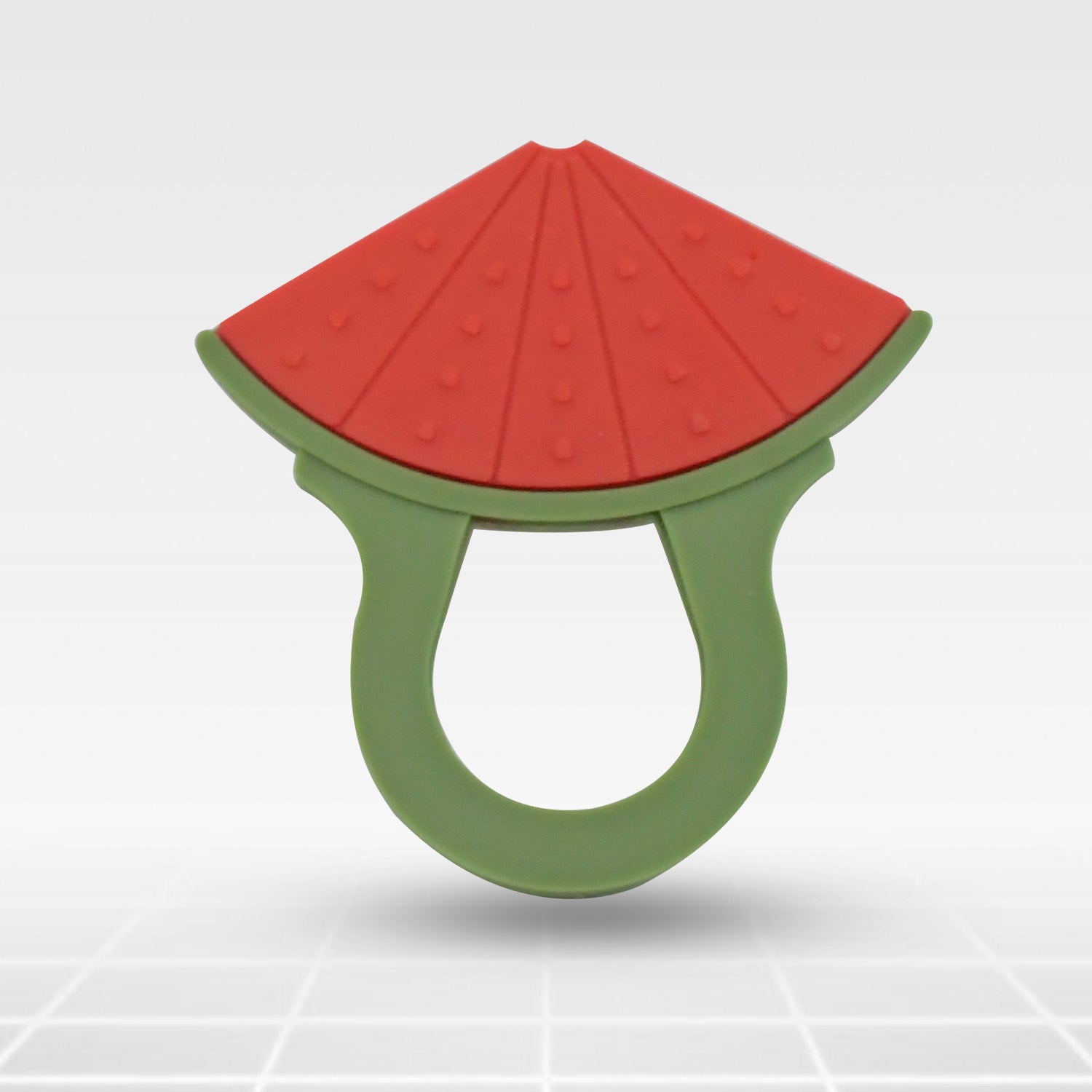 Baby Silicone Teether Fruit Teether For Toddlers100 Food Grade Silicone Teether Non-toxic  Latex Free Suitable For Kids Above 3 Months - Grapes Banana Watermelon (1 Pc ) - Zidbik