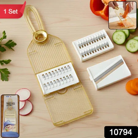 Multifunctional Vegetable Cutter Set With Interchangeable Blades - Zidbik