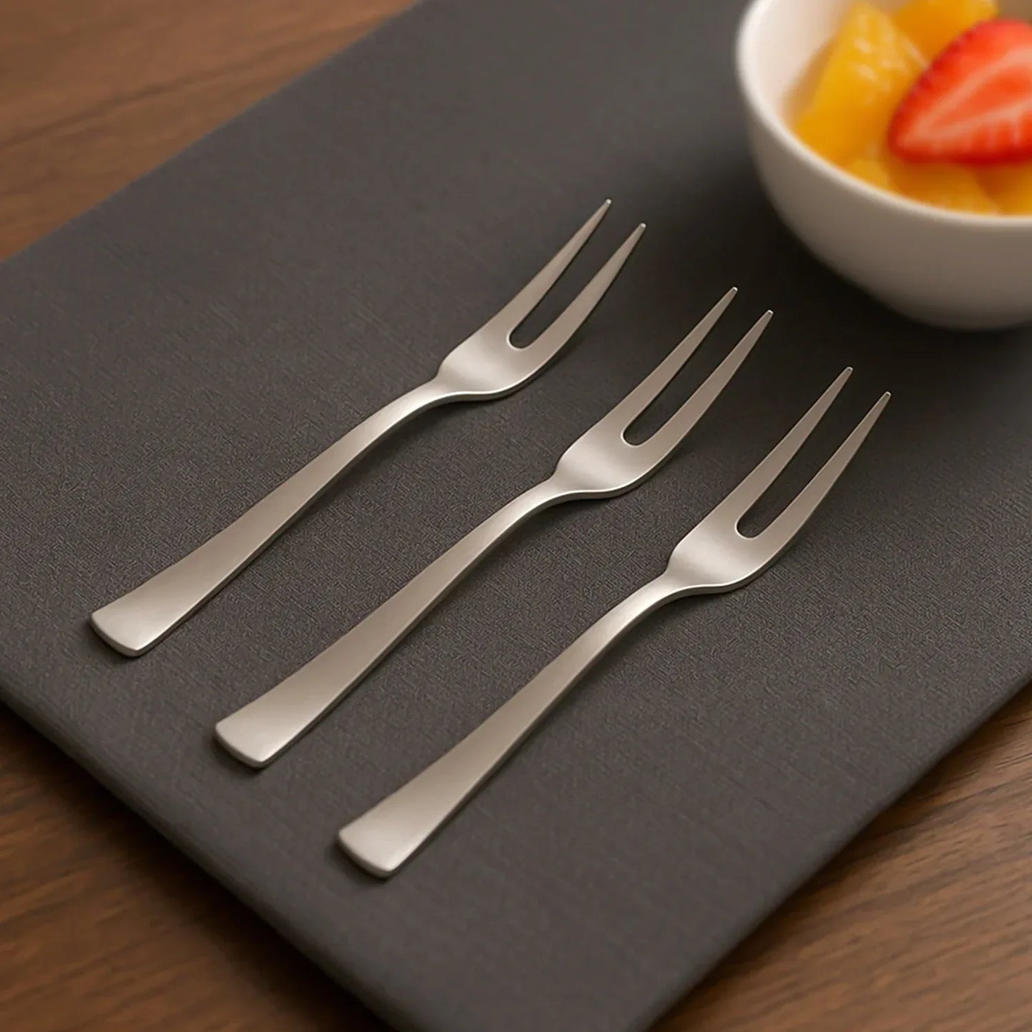 Mini Dessert Fruit Fork - (3 Pc ) - Zidbik