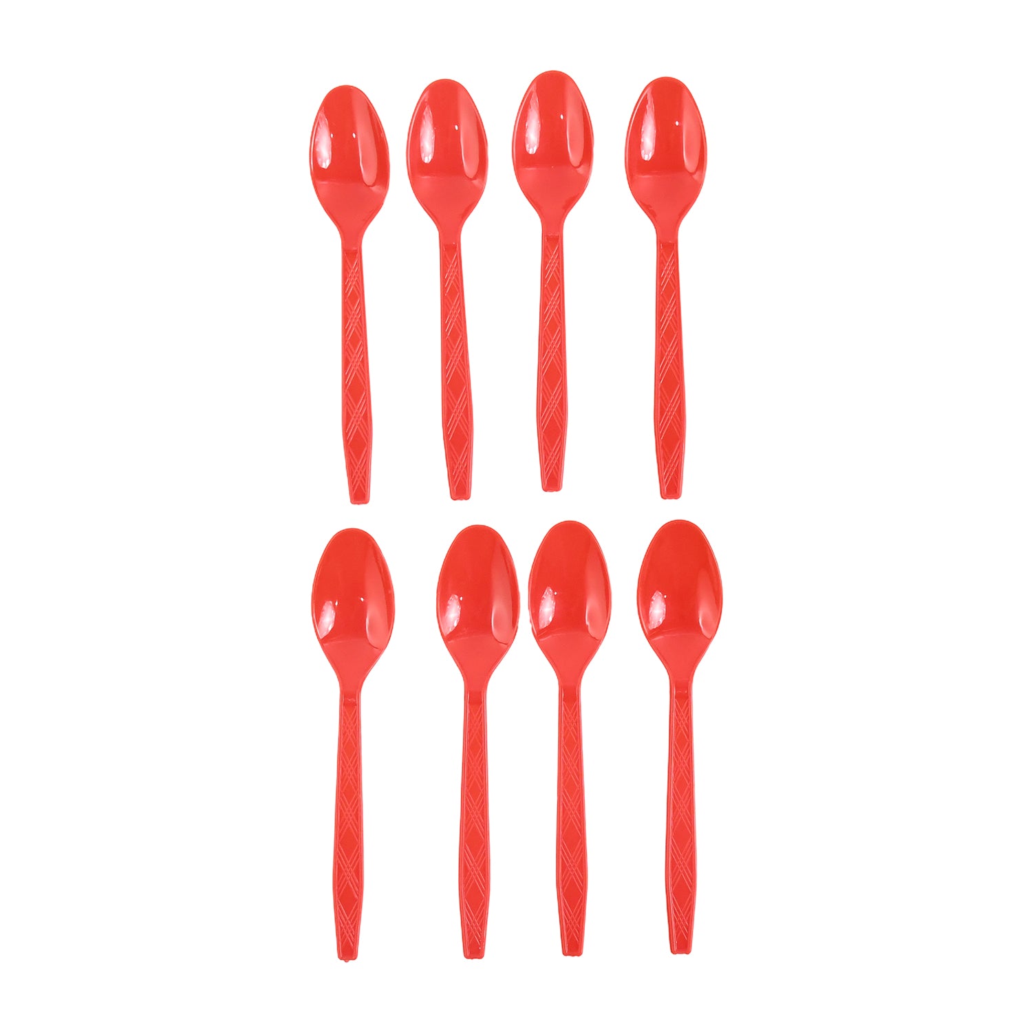 Reusable Home Dining Plastic Spoons (8 Pc) - Zidbik