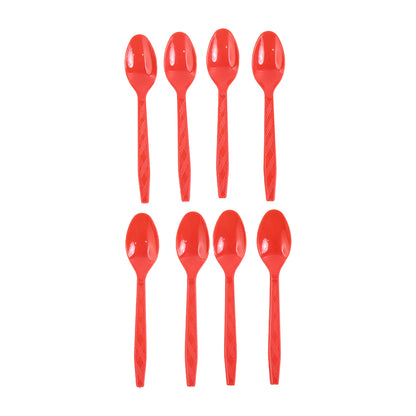 Reusable Home Dining Plastic Spoons (8 Pc) - Zidbik