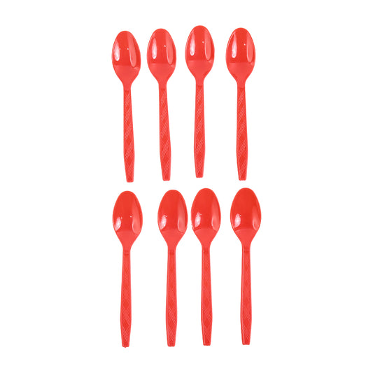 Reusable Home Dining Plastic Spoons (8 Pc) - Zidbik