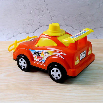 Funwoods Friction-powered Cartoon Racing Car Toy - (1 Pc) - Zidbik