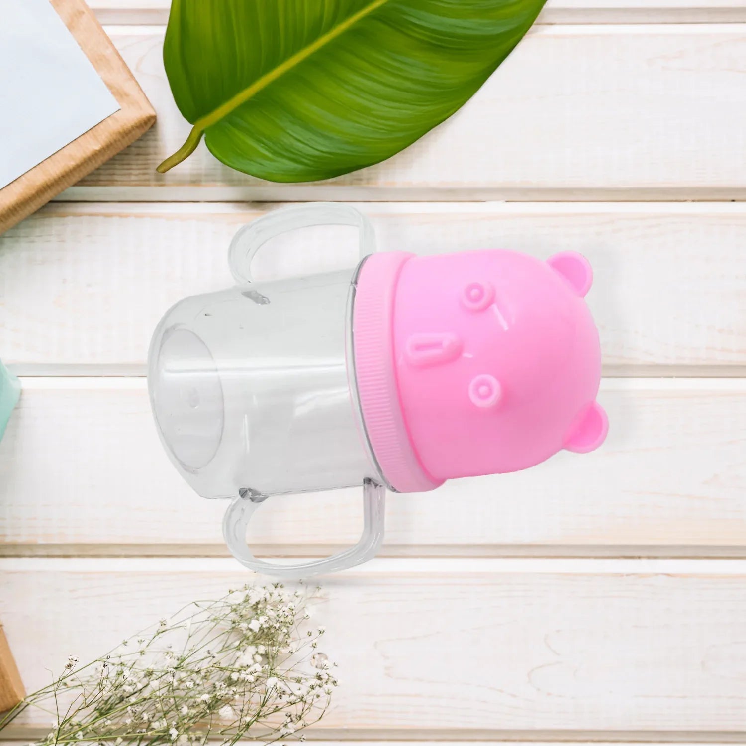5979 Baby Milk Mug Sippy Cup Baby Mug Leakproof Mug For Kids Lightweight Nursing Dishwasher Safe Mug (250 Ml 1 Pc) - Zidbik
