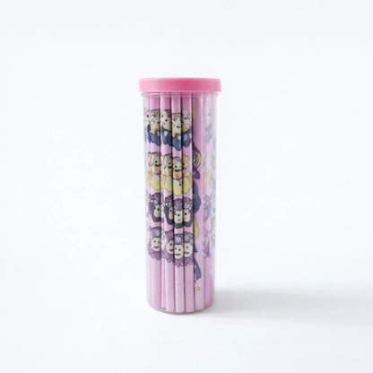 Cartoon Printed Wooden Pencil Set (50 Pc Pack) - Zidbik