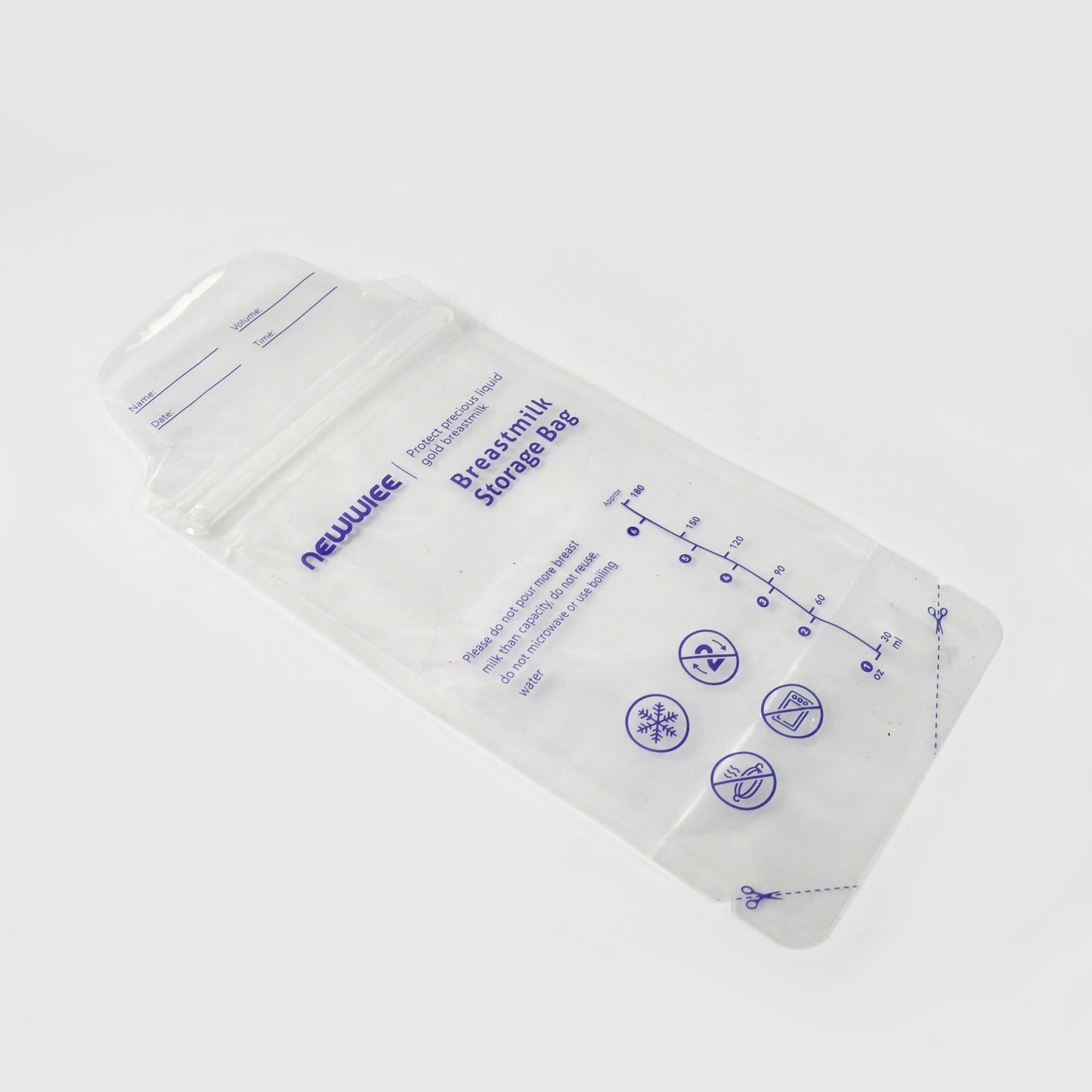 Breastmilk Storage Bags Double Zipper Seal (1 Pc) - Zidbik