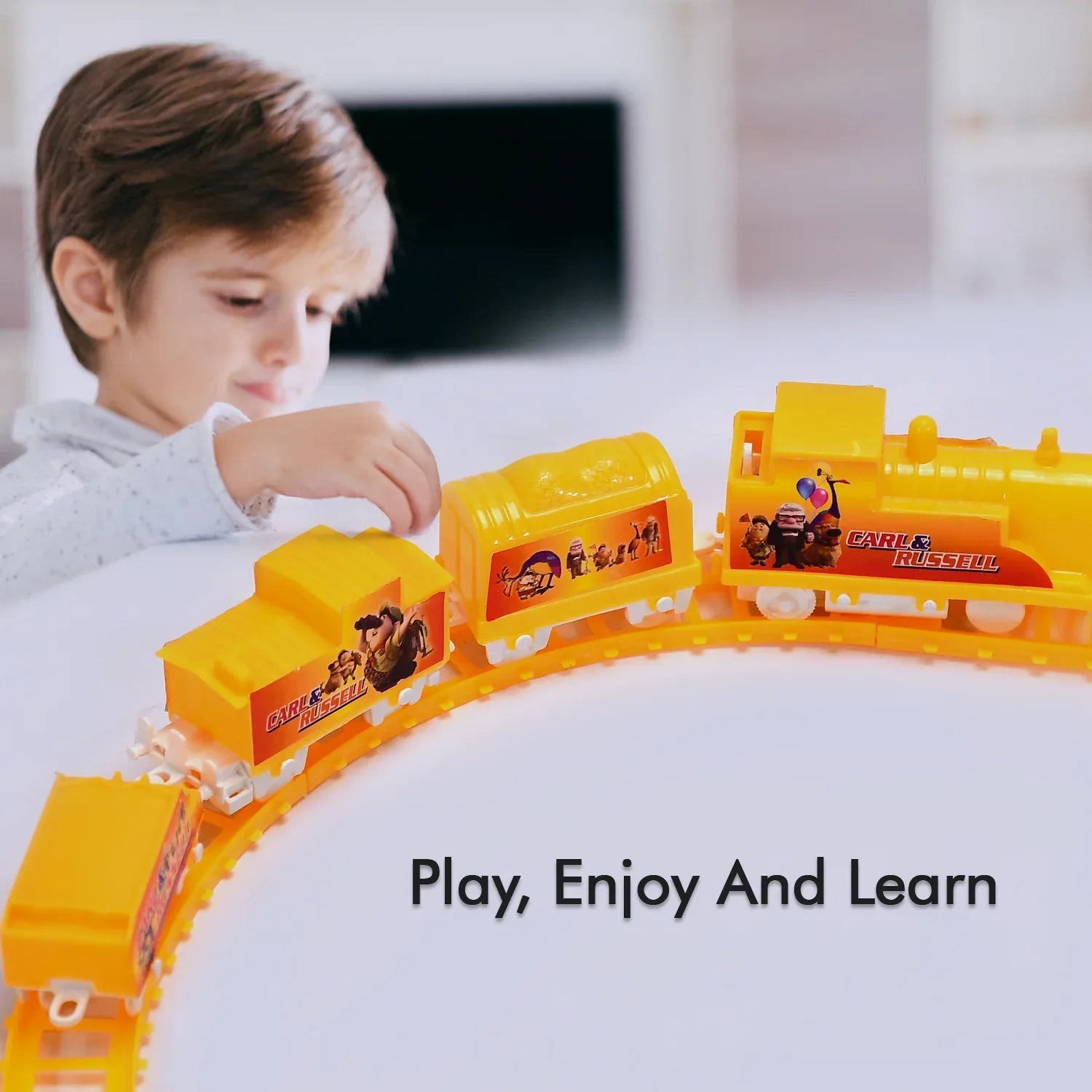4472 Kids Toy Train High Speed Big Train Play Set Toy Battery Operated Train Set With Light And Sound - Zidbik