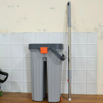 Big Size Flat Mop With Bucket Set (1 Set) - Zidbik