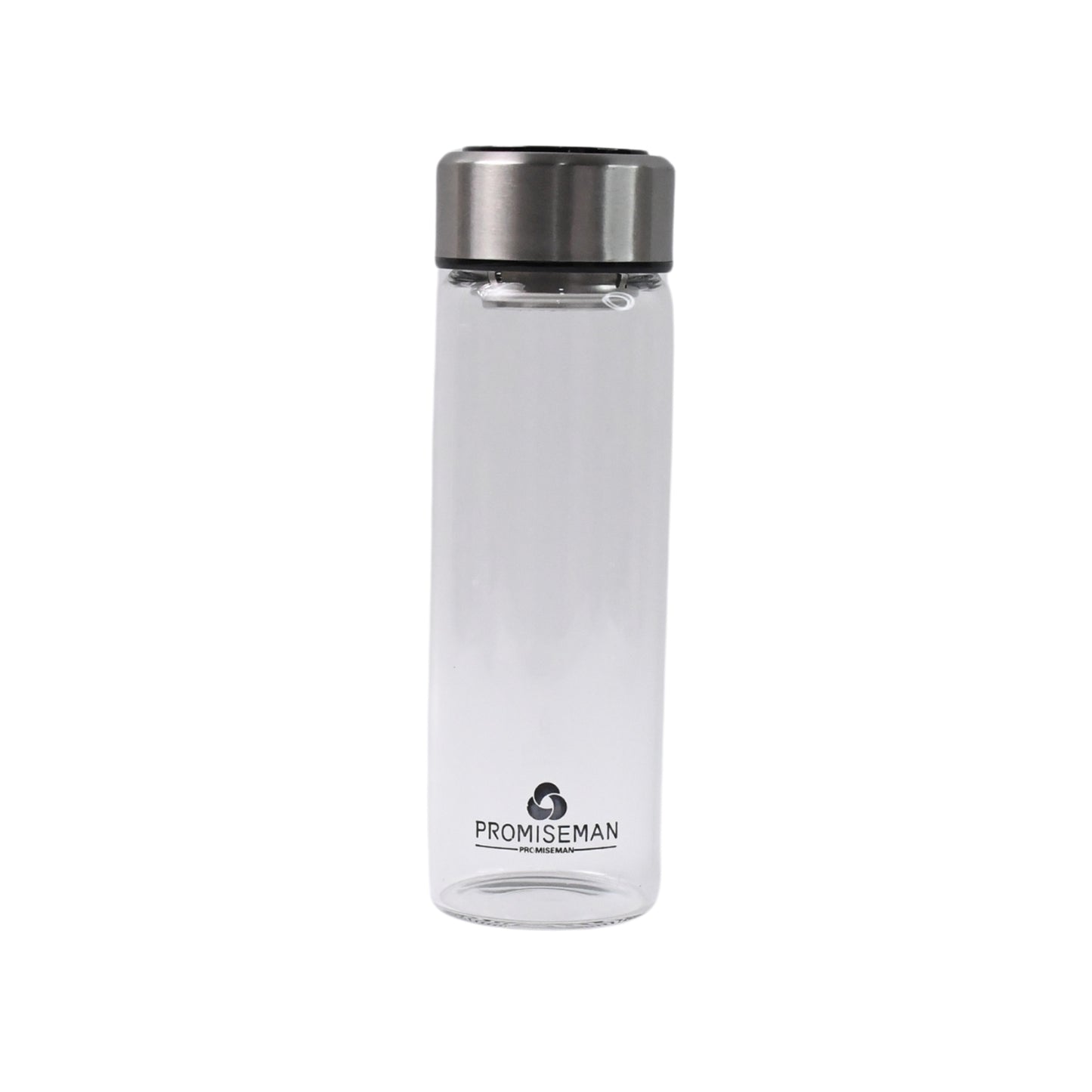 Outdoor Sport Glass Water Bottle  With Steel Lid  500 Ml Approx) - Zidbik