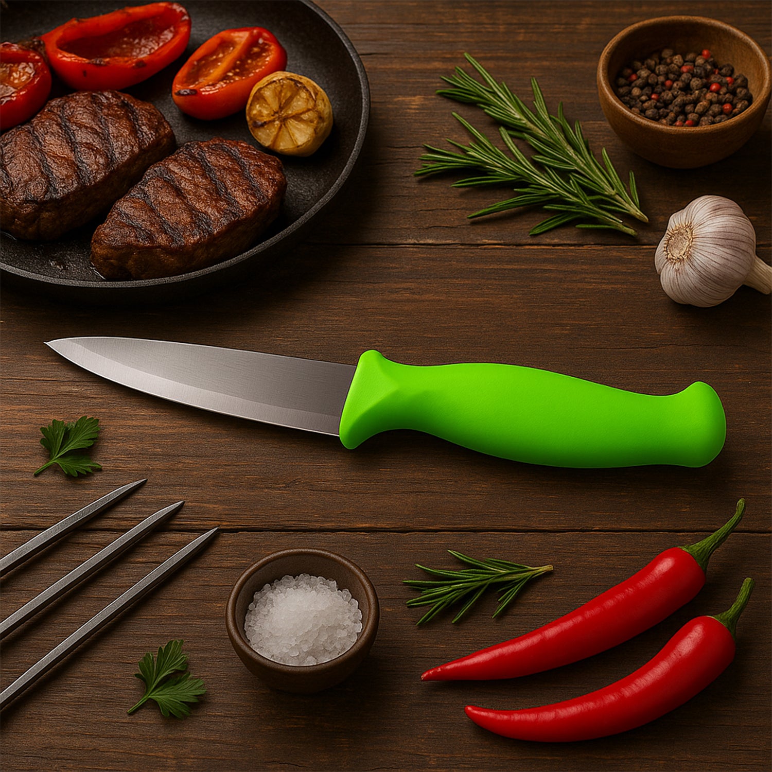 Premium Multipurpose Stainless Steel Kitchen Knife (1 Pc) - Zidbik