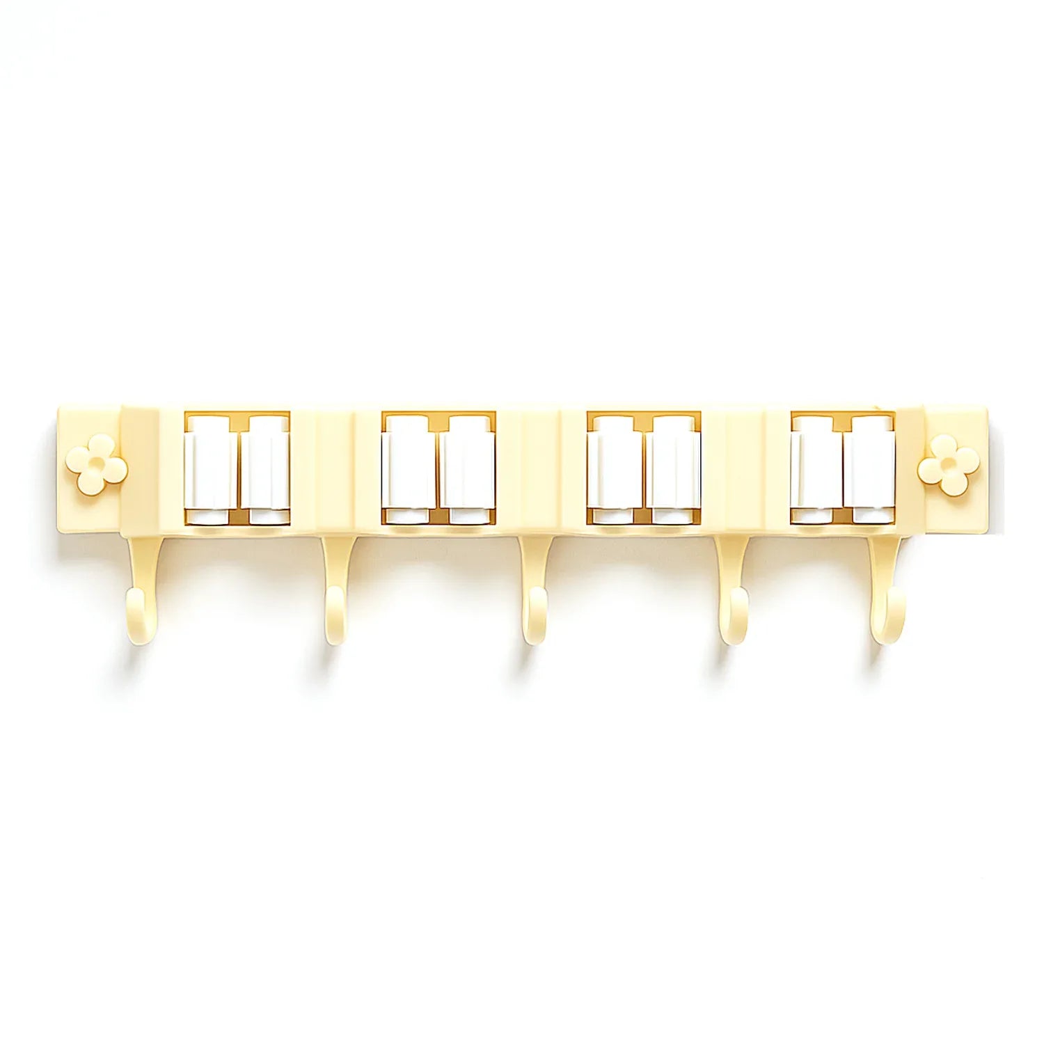 Self-adhesive Wall-mount Broom Mop Holder Rack - Zidbik