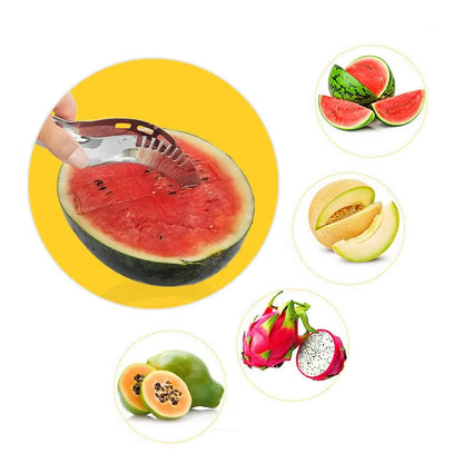 2047l Stainless Steel Watermelon Cantaloupe Slicer Knife Corer Fruit Vegetable Tools Kitchen - Zidbik