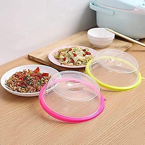 5892 Air-tight Microwave Oven Dish Cover Microwave Splatter Cover Food Cover Microwave Food Plate Kitchen Plate Dish Lid Dishwasher Safe - Zidbik