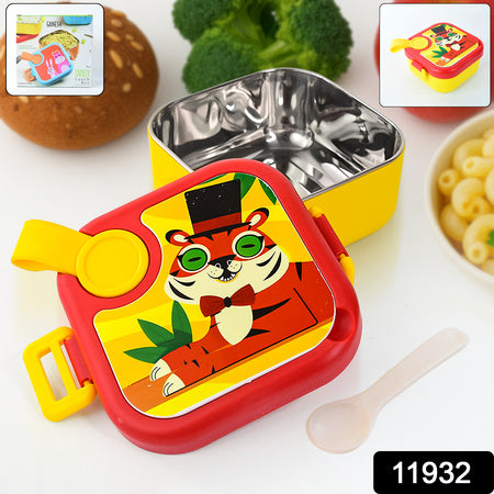 Ganesh Tangy Kids Stainless Steel Lunch Box - Zidbik