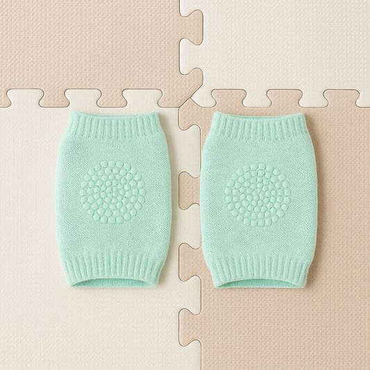 Mint Green Toddler Wool Knit Leg Warmer (Knee Guard) - Zidbik